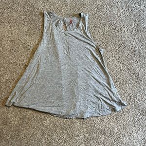 Open Back Gray Tank